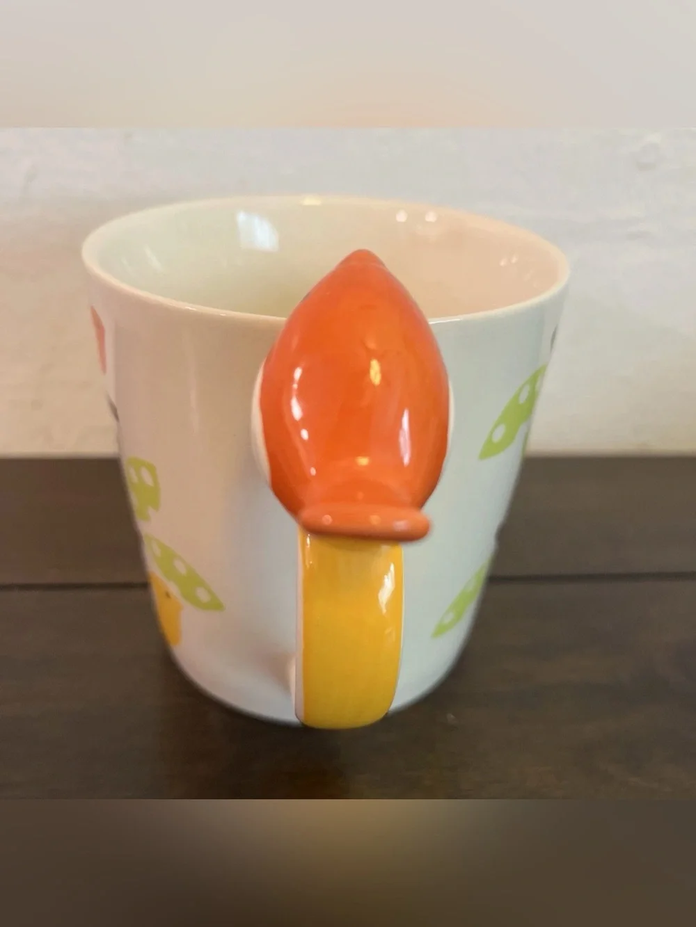 Pier 1 imports bird on handle coffee mug cup